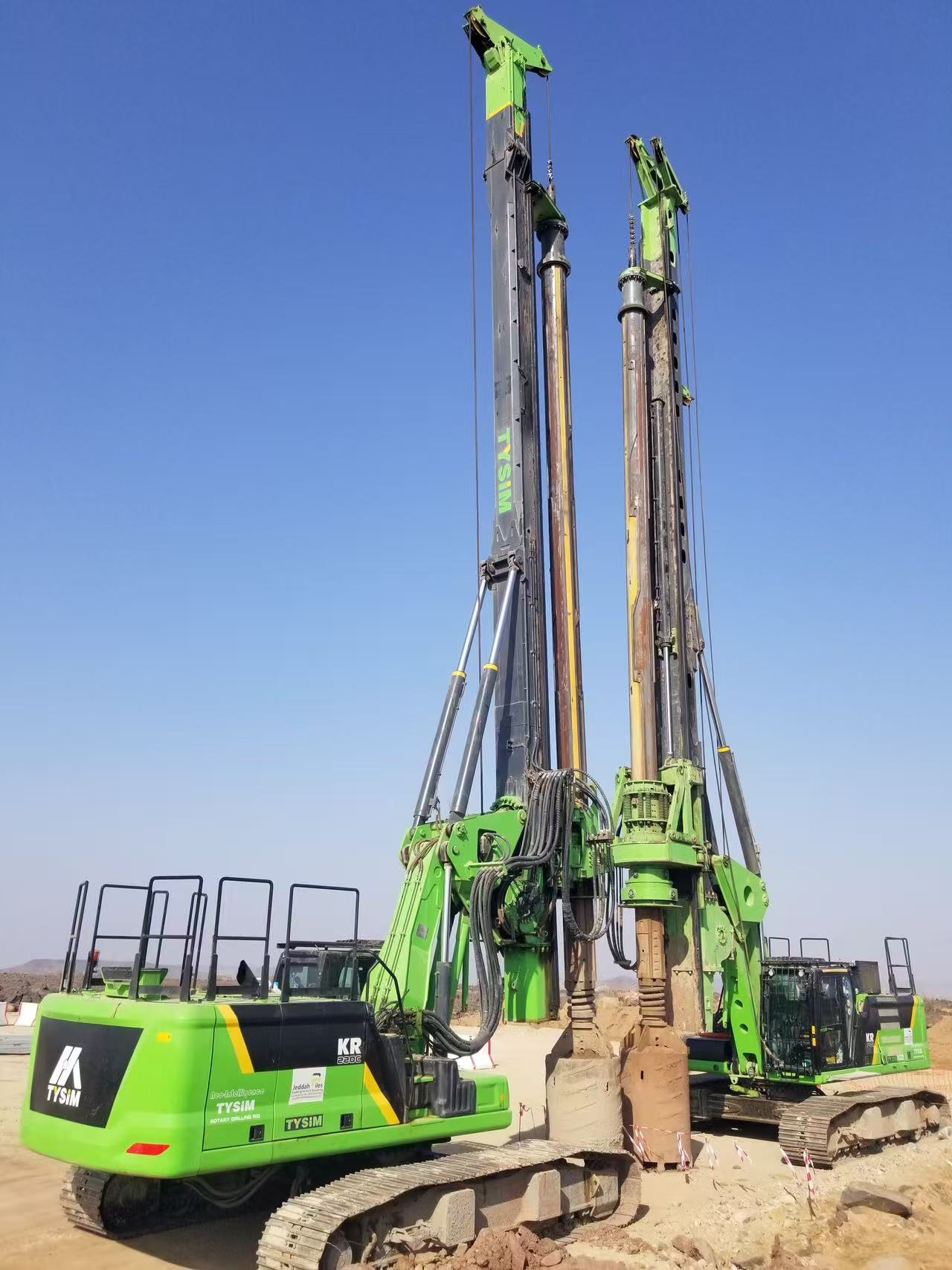 TYSIM CAT Chassis Rotary Drilling Rigs1