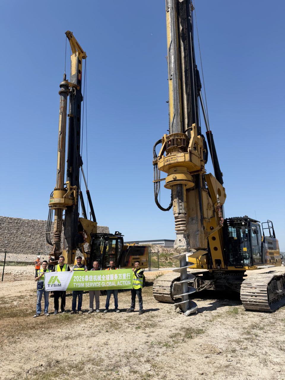 TYSIM CAT Chassis Rotary Drilling Rigs4