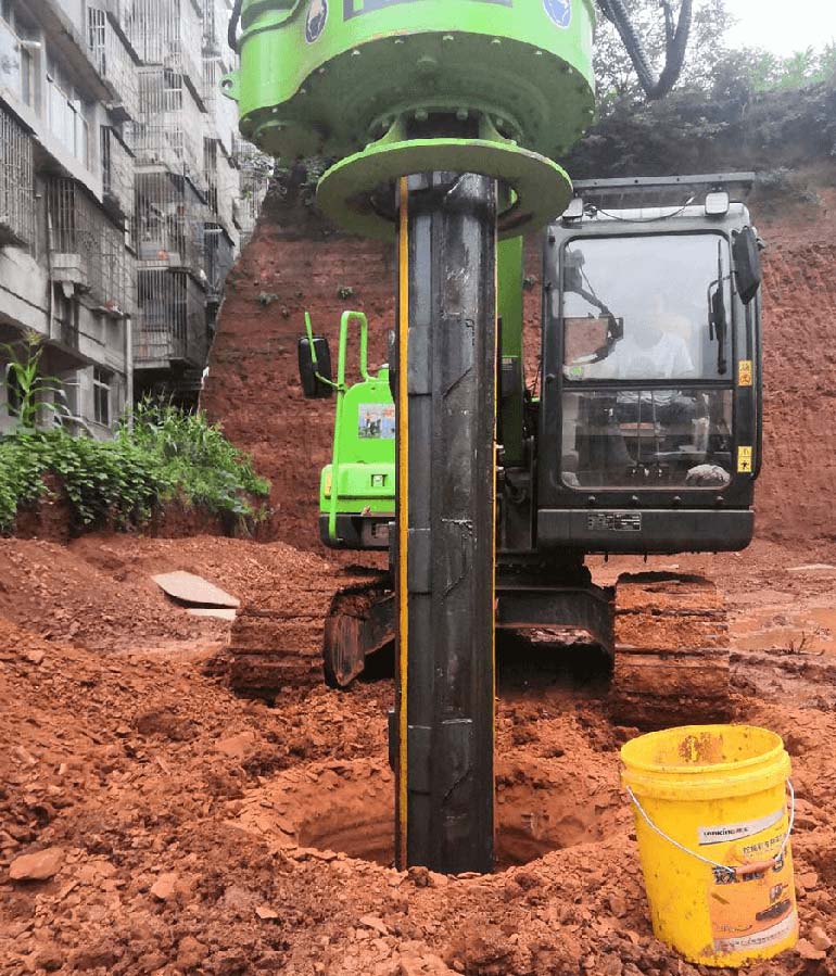 Ang TYSIM KR40A gamay nga rotary drilling rig nagtrabaho alang sa pagtukod og bag-ong mga rural nga lugar sa Sichuan1