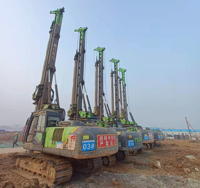 Tysim star small sized rotary drilling rigs work for urban and civil construction2