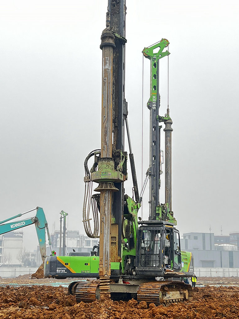 Tysim star small sized rotary drilling rigs work for urban and civil construction5